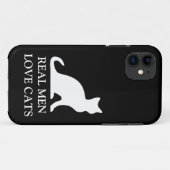 Echte Männer Liebe Katzen iPhone Fall Case-Mate iPhone Hülle (Rückseite (Horizontal))