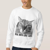 Echte Männer Liebe Katzen, Mens' Cat T - Shirt (Vorderseite)