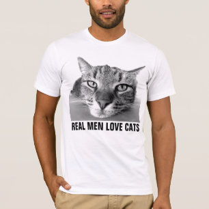 Echte Männer Liebe Katzen, Mens' Cat T - Shirt