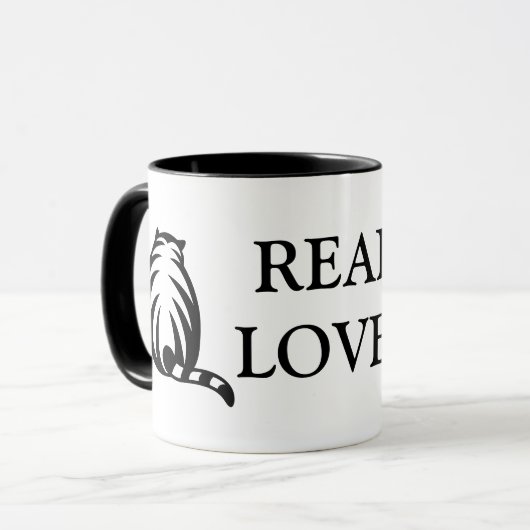 Echte Männer Liebe katzt Kaffeetassen (Vorderseite Links)