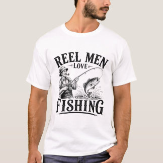 Echte Männer lieben Angeln – Lustiges Geschenk für T-Shirt