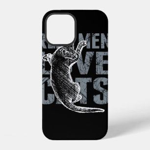 Echte Männer lieben Katzen im Grunge-Stil Schwarz iPhone Hülle