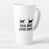 ECHTE MÄNNER LIEBEN KATZEN MILCHTASSE (Rechte Ecke)
