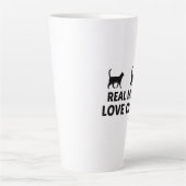 ECHTE MÄNNER LIEBEN KATZEN MILCHTASSE (Vorderseite)