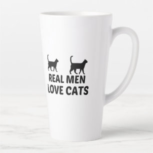 ECHTE MÄNNER LIEBEN KATZEN MILCHTASSE