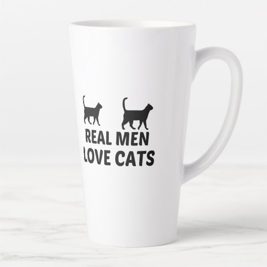 ECHTE MÄNNER LIEBEN KATZEN MILCHTASSE (Rechts)