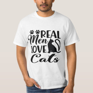 Echte Männer lieben Katzen T-Shirt