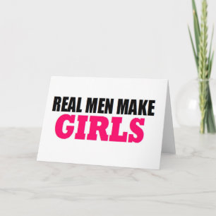Echte MÄNNER MACHEN GIRLS BABY DADDDDY NEUE VATER Karte