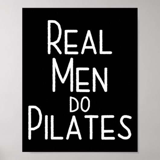 Echte Männer machen Pilates Poster (Vorne)