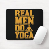 Echte Männer machen Yoga Lustiges Geschenk für Män Mousepad (Mit Mouse)