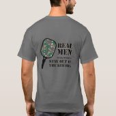 Echte Männer Pickleball T-Shirt (Rückseite)