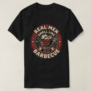 Echte Männer riechen nach BBQ   Lustiges Grilllieb T-Shirt