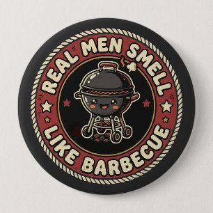 Echte Männer riechen nach BBQ & Rauch   Grillmeist Button