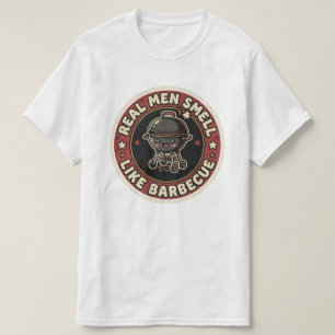 Echte Männer riechen nach BBQ & Rauch   Grillmeist T-Shirt