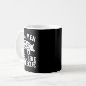 Echte Männer riechen nach Byrbeque Bbq Byrbecue Gr Kaffeetasse (Vorderseite Links)