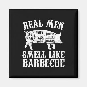 Echte Männer riechen nach Byrbeque Bbq Byrbecue Gr Magnet