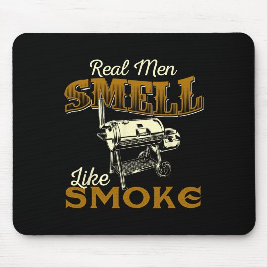 Echte Männer riechen nach Rauch - Pitmaster Bbq Sm Mousepad (Vorne)