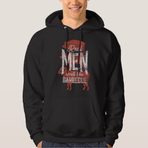 Echte Männer riechen wie Barbecue geräuchertes Fle Hoodie
