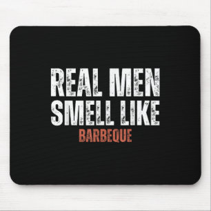 Echte Männer riechen wie Barbeque Funny Grillen Gr Mousepad