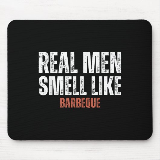 Echte Männer riechen wie Barbeque Funny Grillen Gr Mousepad (Vorne)