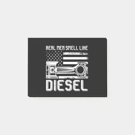 Echte Männer riechen wie Diesel-Funny-Mechanic-Ges Post-it Klebezettel (Vorderseite)