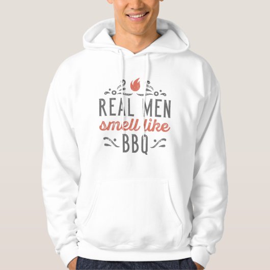 Echte Männer riechen wie GRILLEN Hoodie (Vorderseite)