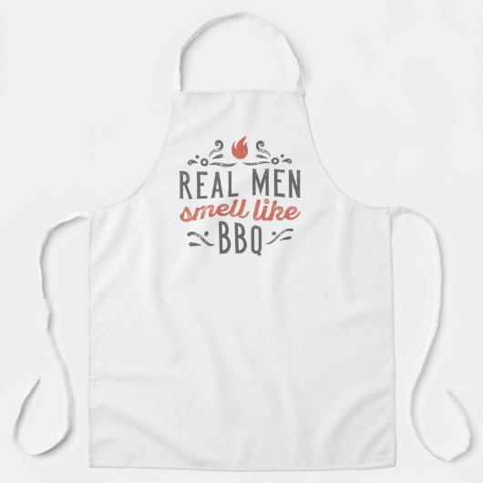 Echte Männer riechen wie GRILLEN Schürze (Vorderseite)