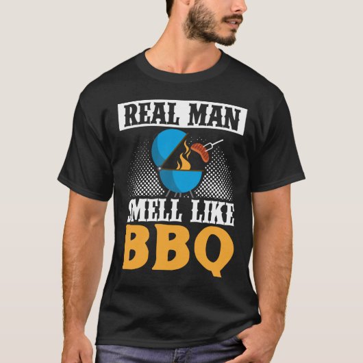 Echte Männer riechen wie GRILLEN Smoker Grill Gril T-Shirt (Vorderseite)
