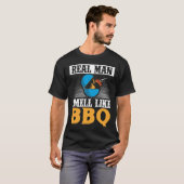 Echte Männer riechen wie GRILLEN Smoker Grill Gril T-Shirt (Vorne ganz)