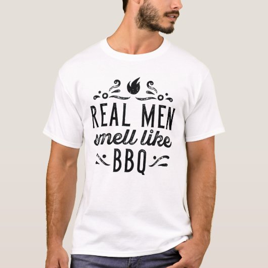 Echte Männer riechen wie GRILLEN T-Shirt (Vorderseite)