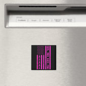 Echte Männer rocken nk-Band Brustkrebsbewusstsein Magnet (In Situ (Geschirrspüler))