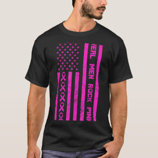 Echte Männer rocken nk-Band Brustkrebsbewusstsein T-Shirt