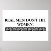 ECHTE MÄNNER SCHIEBEN FRAUEN NICHT POSTER! POSTER (Vorne)