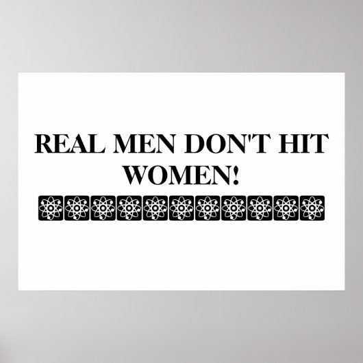 ECHTE MÄNNER SCHIEBEN FRAUEN NICHT POSTER! POSTER (Vorne)