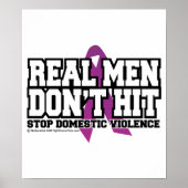 Echte Männer schlagen nicht Poster (Vorne)