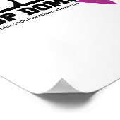 Echte Männer schlagen nicht Poster (Ecke)