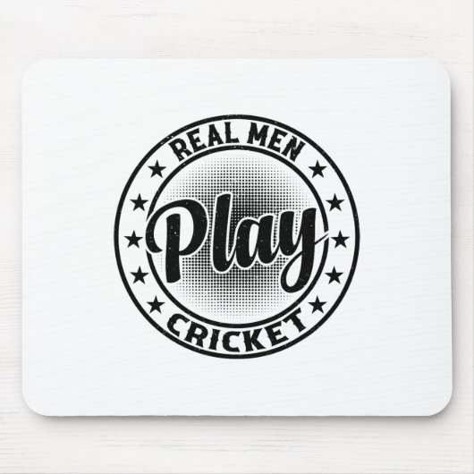 Echte Männer spielen Cricket - Cricketspielender C Mousepad (Vorne)