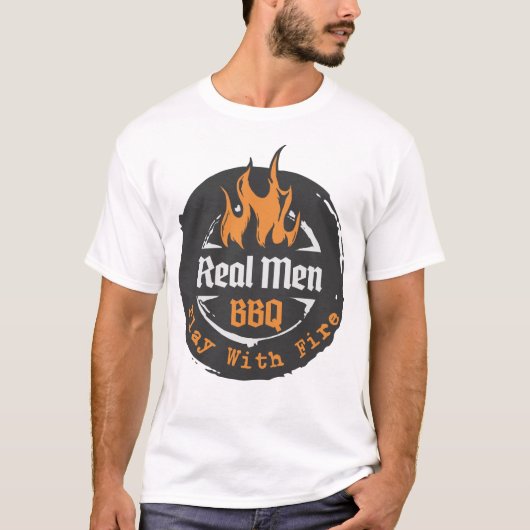 Echte Männer spielen mit GRILLEN-Shirt T-Shirt (Vorderseite)