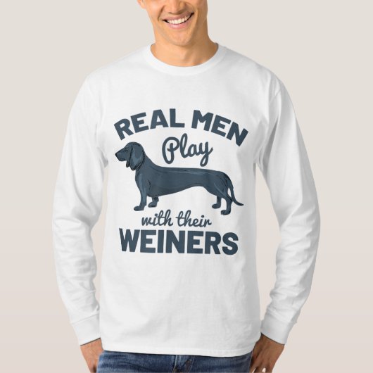 Echte Männer spielen mit ihren Weinkellern Funny D T-Shirt (Vorderseite)