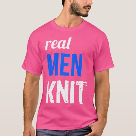 Echte Männer stricken T-Shirt (Vorderseite)