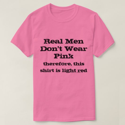 Echte Männer tragen keine rosa Shirt (Design vorne)