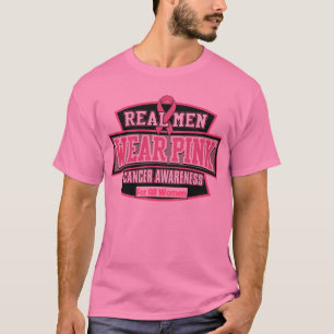 Echte Männer tragen Pink für alle Frauen - Brustkr T-Shirt