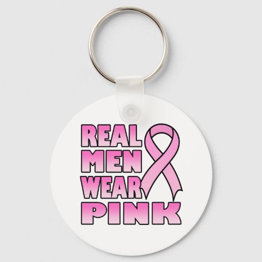 echte Männer tragen rosa Schlüsselanhänger (Vorderseite)
