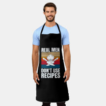 Echte Männer verwenden keine Rezepte - Funny Cooki