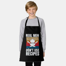 Echte Männer verwenden keine Rezepte - Funny Cooki