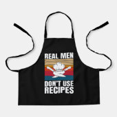 Echte Männer verwenden keine Rezepte - Funny Cooki Schürze (Vorderseite)