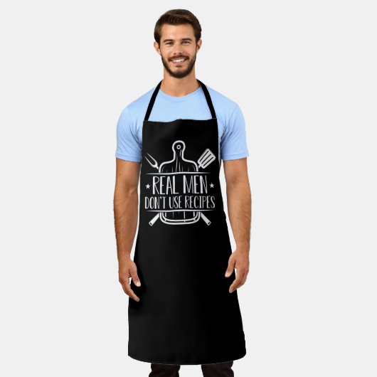 Echte Männer verwenden keine Rezepte Schürze (Getragen)