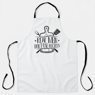 Echte Männer verwenden keine Rezepte Schürze