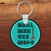 echte Männer verwenden Mops Schlüsselanhänger (Vorderseite)