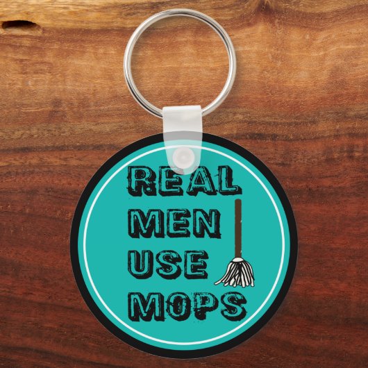 echte Männer verwenden Mops Schlüsselanhänger (Vorderseite)